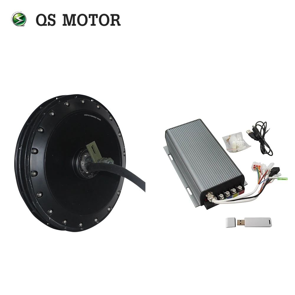 Мотор концентратор для электрического велосипеда QS мотор 273 4000W peak 8000W V3 100KPH