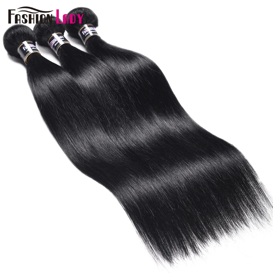Jet Black Bundles Straight Human Hair Bundles 1# Peruvian Hair Non-Remy Extensions 3/4 Deal