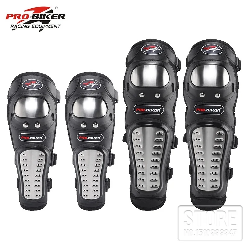 4Pcs/Set Motorcycle Kneepad Stainless Steel Moto Elbow Knee Pads Motocross Racing Protective Gear Protector Guards Kit | Автомобили и