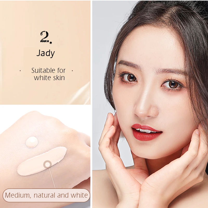 MEIKING Pearl Liquid Foundation Long-lasting Soft Matte Face Coverage Foundation Hydrating Oil Control Concealer Base Makeup
