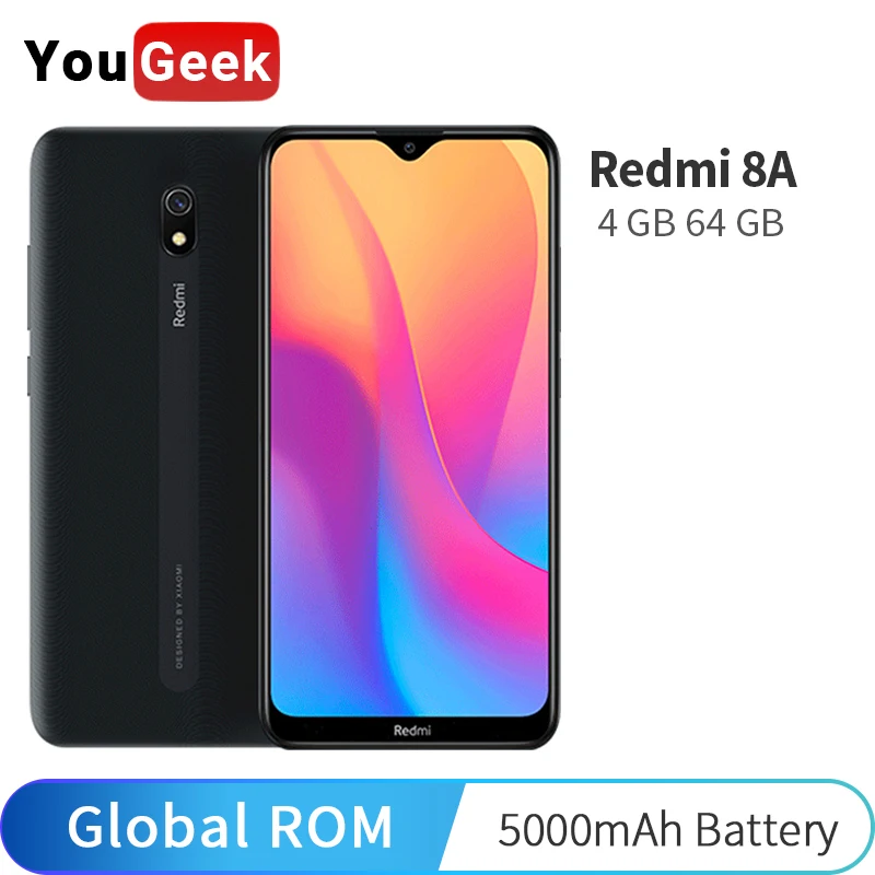 Глобальная прошивка Xiaomi Redmi 8A 8 4 Гб 64 мобильный телефон Snapdragon 439 Octa Core 6 22 дюйма