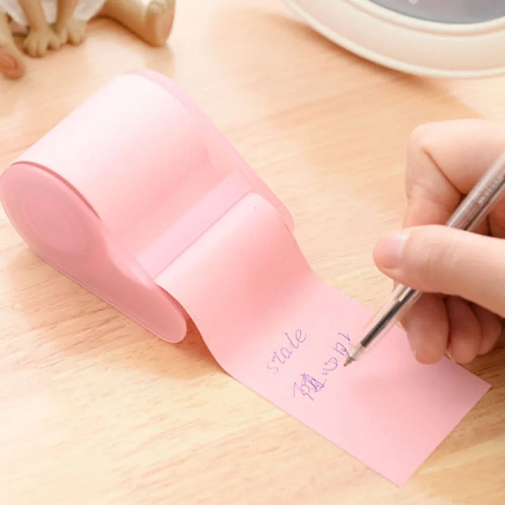 Креативные Твердые DIY корейские Липкие заметки рулон блокнот Скрапбукинг материал планировщик наклейки офисная поставка цвет случайный