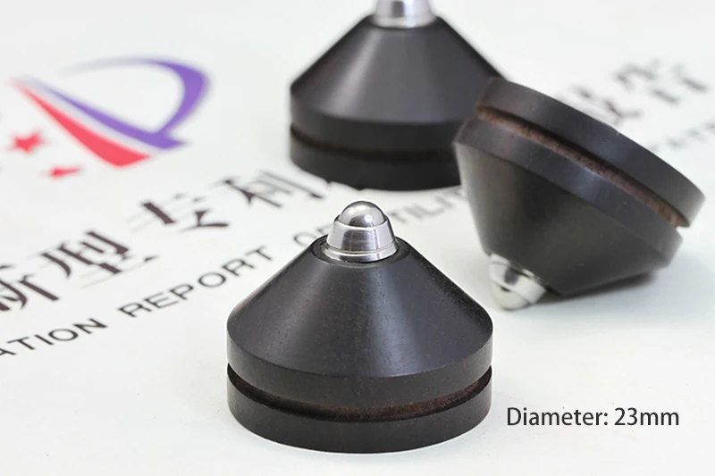 23mm Cushion foot HIFI аудио колонки усилитель предусилитель компакт-диск DAC плеер Ebony тройной амортизатор подвески ноги колодки вибрационные подставки шипы - Цвет: 23mm Cushion foot