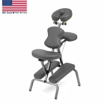 

PORTABLE FOLDABLE STEEL MASSAGE CHAIR W/BAG - FOLDING TRAVEL SPA/TATTOO BENCH