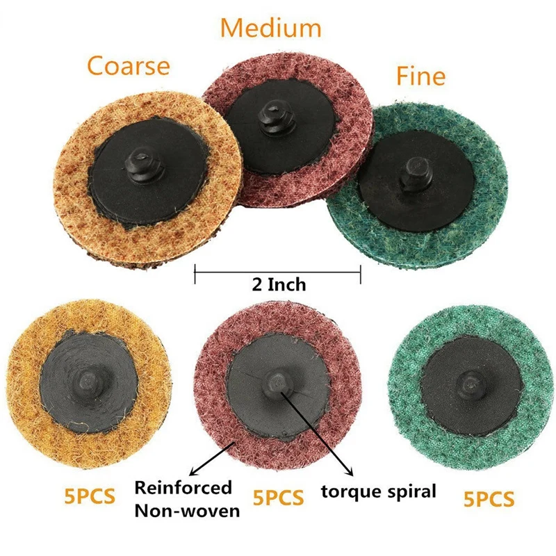 Лидер продаж 35 шт. шлифовальный НАБОР ДИСКОВ, 2 дюйма Тип R рулонный замок диски колодки шлифовальные Roloc абразивы