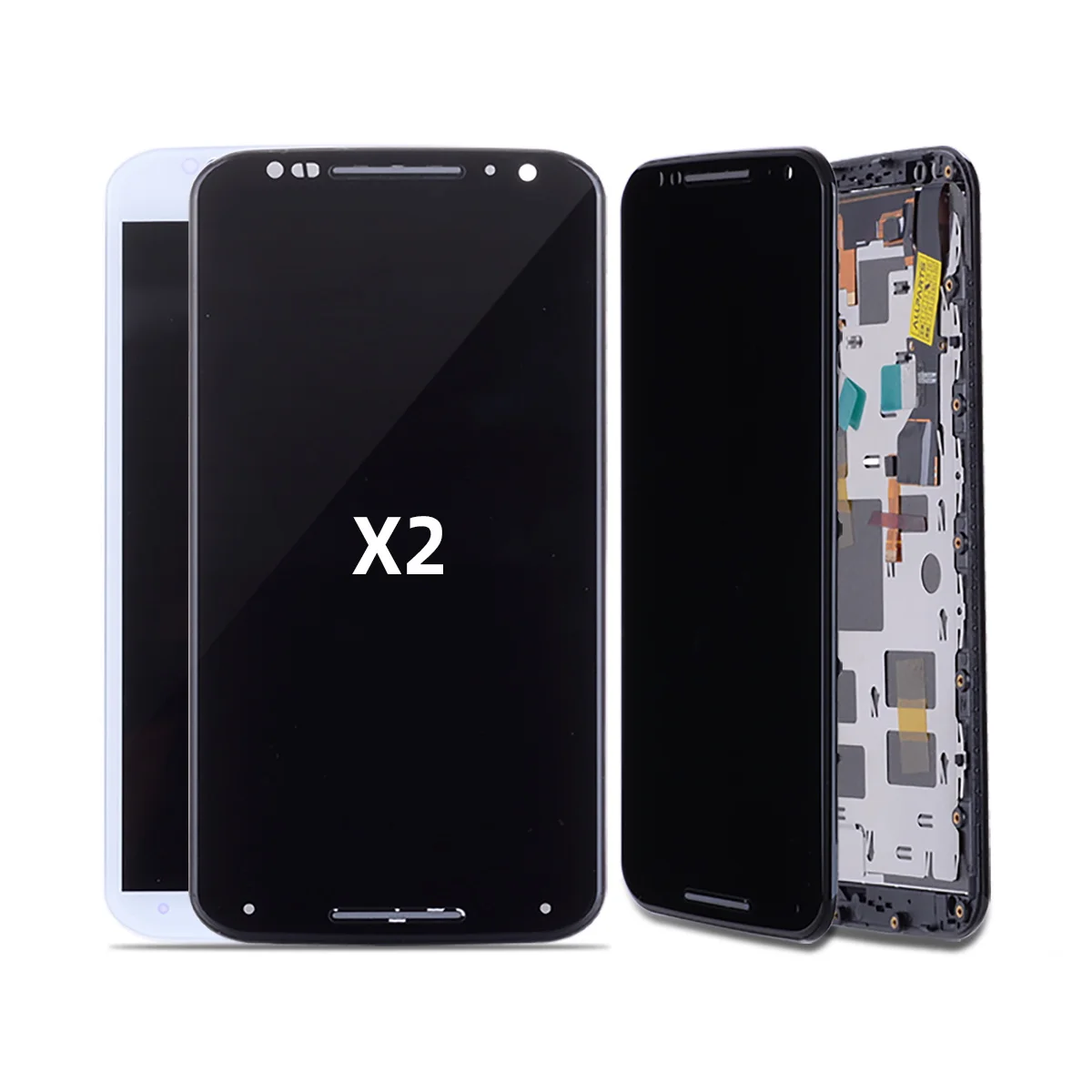 

100% Tested LCD Display For Motorola Moto X2 LCD Display With Touch Screen Assembly With Frame