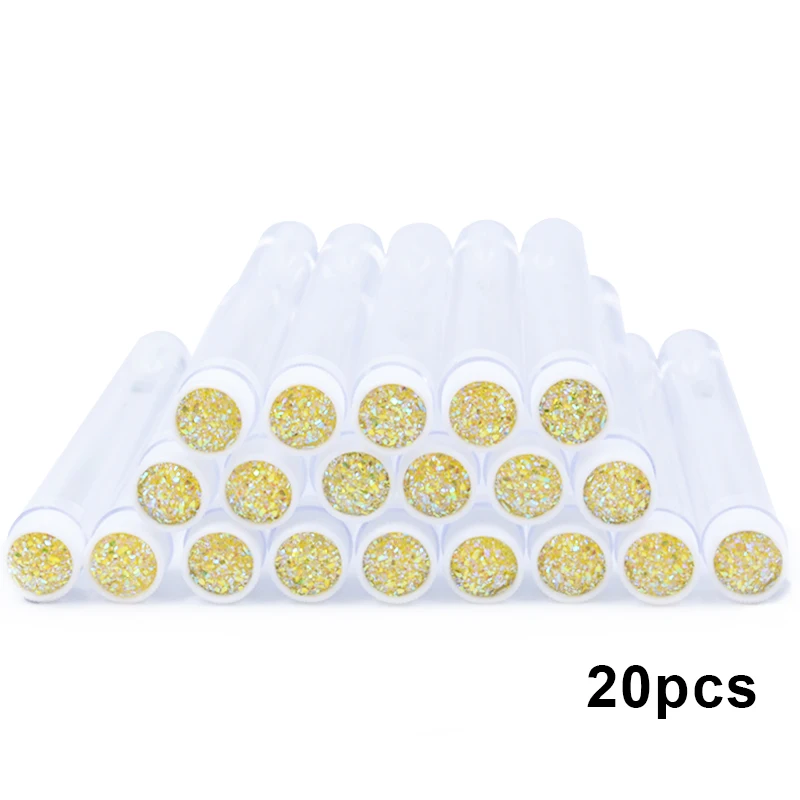 Reusable Eyelash Brush & Mascara Wand Case - 20-Pack Dust-Proof Makeup Applicator Tubes, Wholesale