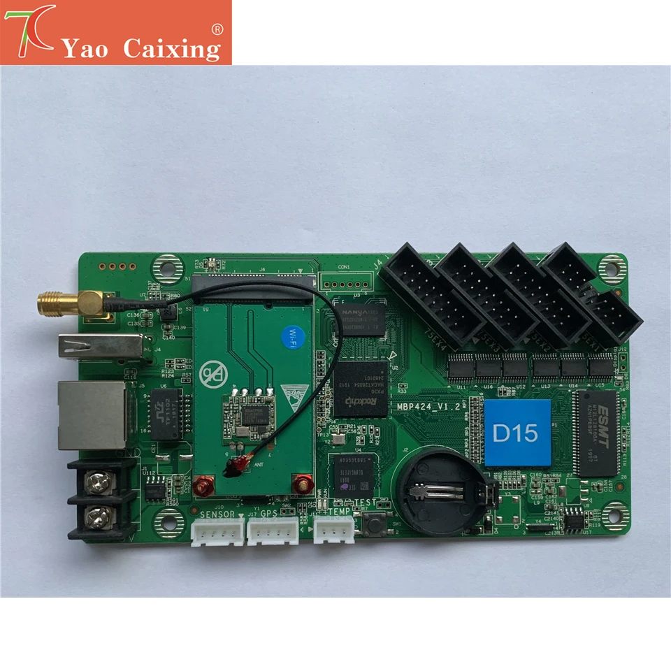 HD-D15 контроллер с wifi rj45 usb асинхронная контрольная карта p2 p2.5 p3 p4 p5 p6 p8 p10 rgb Полноцветный точечный матричный СВЕТОДИОДНЫЙ экран