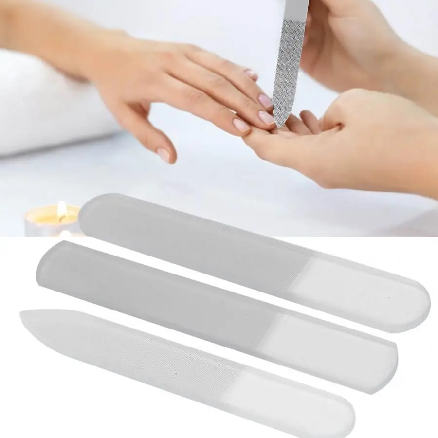 3 шт. пилочка для ногтей нано-стекло для ногтей шлифовальная полировка Полировочная полоска Маникюрный Инструмент для маникюра пилки для ногтей для прагнантных женщин