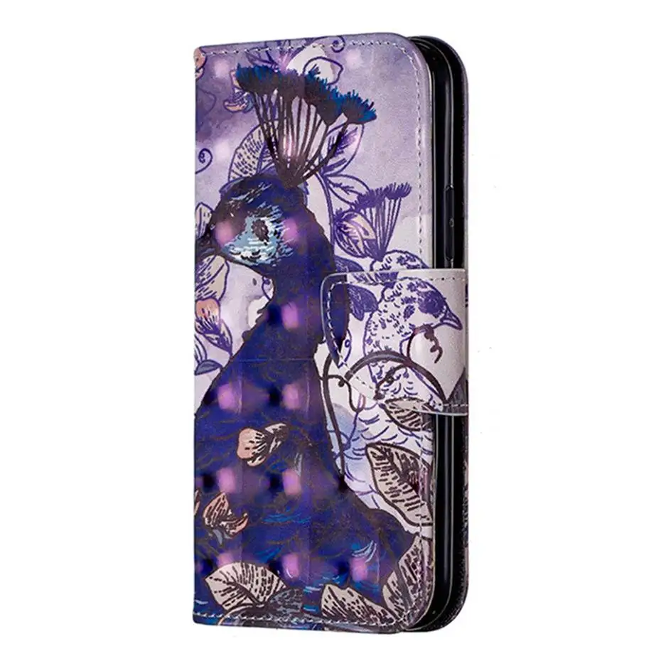 Роскошный кожаный флип-чехол для iPhone 11 Pro X XS XR XS Max 6 6S 7 8 Plus X 11 Pro 3D Vision, окрашенный чехол-книжка, чехол для телефона