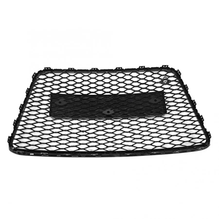 1 Pcs For RSQ7 Style Front Sport Hex Mesh Honeycomb Hood Grill Black for Audi Q7 4L 2007 2008 2009 2010 2011 2012 2013