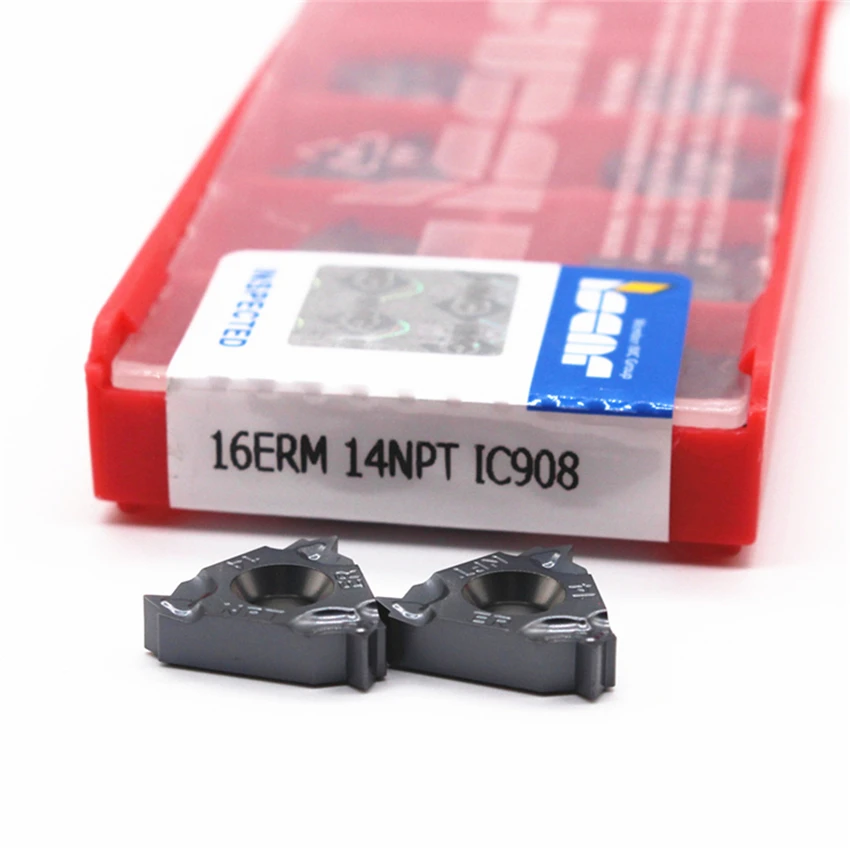 ISCRA 16ERM 8NPT IC908/16ERM 11.5NPT IC908/16ERM 14NPT IC908/16ERM 18NPT IC908 ЧПУ твердосплавные вставки токарно-винторезные станки с ЧПУ резьбовые вставки