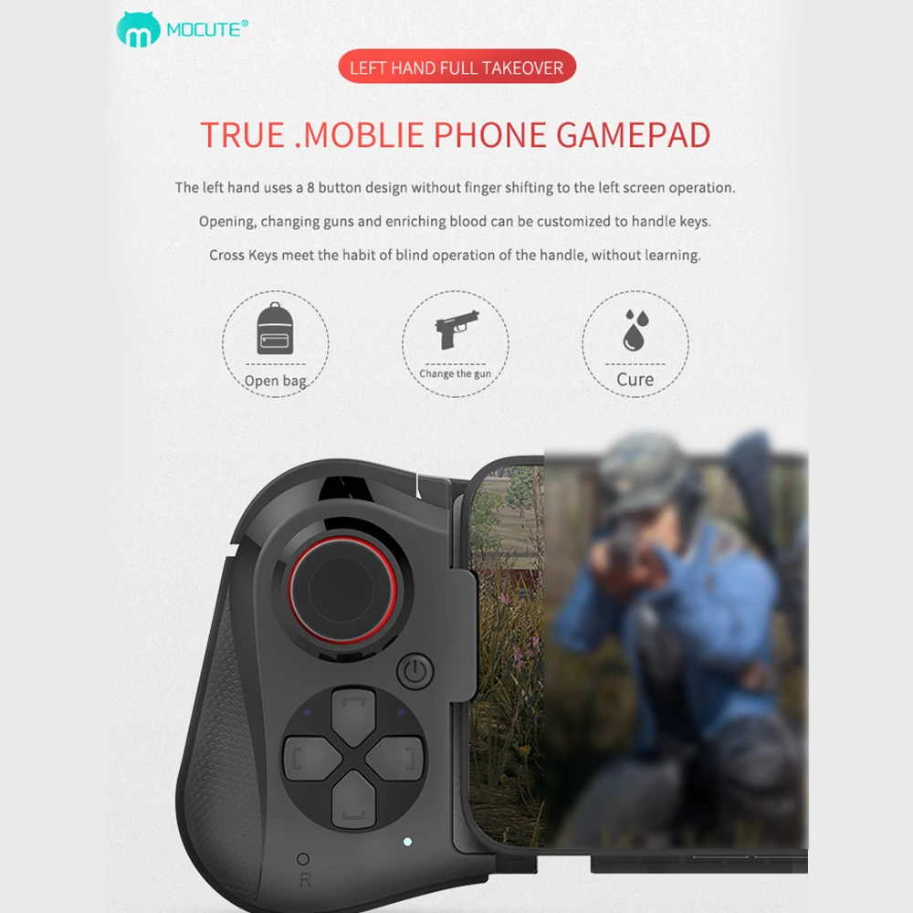 Беспроводной Bluetooth геймпад Mocute 058 игровой контроллер для телефона Samsung Android PUBG