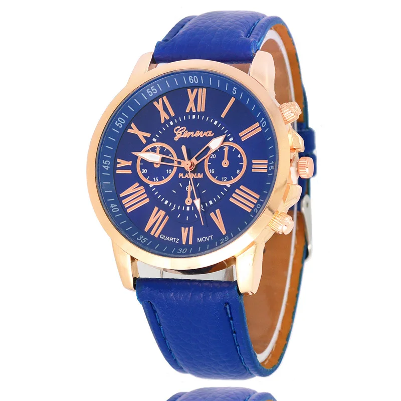 

Derivative Hot Selling Watch Geneva Fashion Double Layer Letter Decoration Casual Leather Belt Quartz Watch Gift Watch