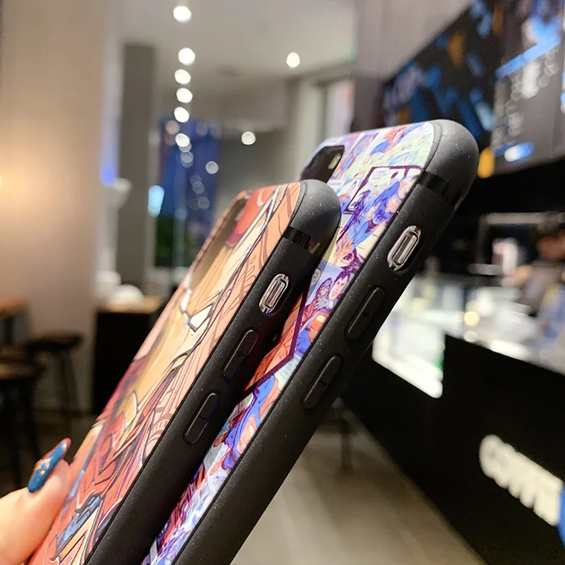 Модный мягкий ТПУ чехол с 3D изображением Железного человека Капитана Америки для iPhone 6S 7 8 plus 11 pro Xs Max XR чехол для телефона