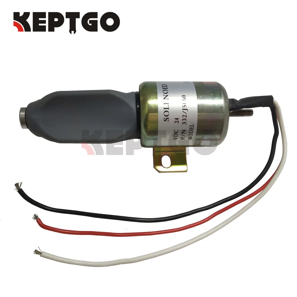

For JCB STOPPER MOTOR VOE11033561 Volvo Loader Excavator Stop solenoid 24V 332/J5060