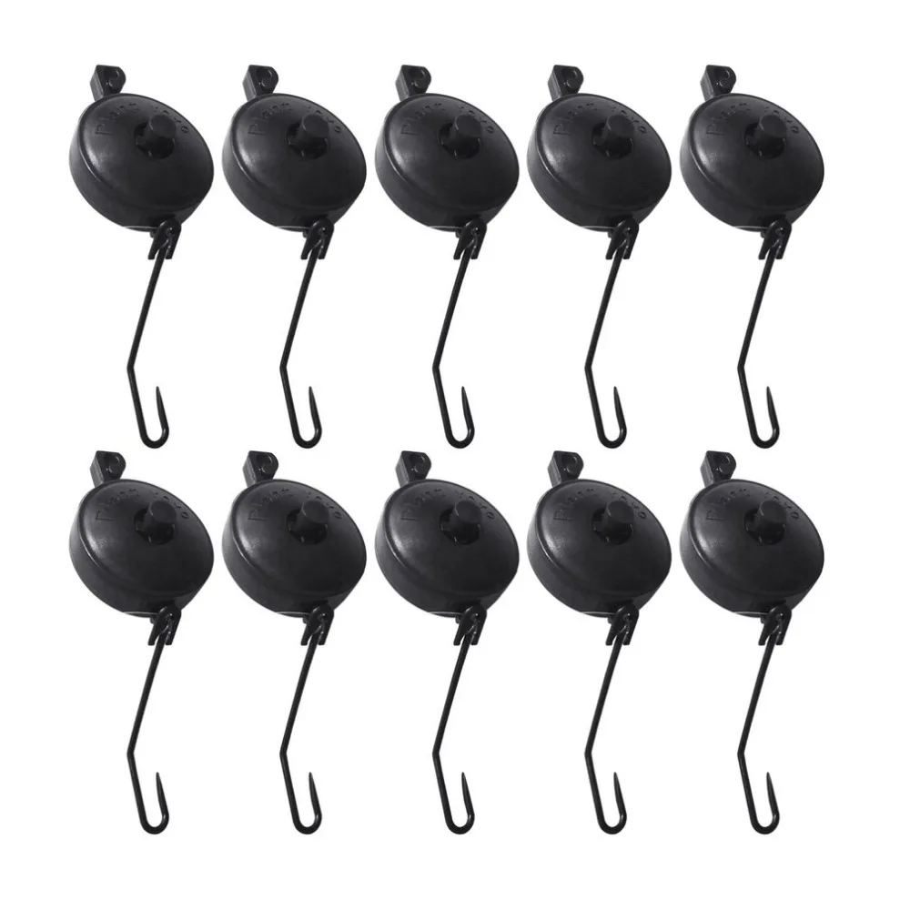 10pcs Smart Retractable Plant Yoyo with Stopper Hydroponics Grow Support Hanger Hydroponic for Home Garden Plants Grow Drop ship