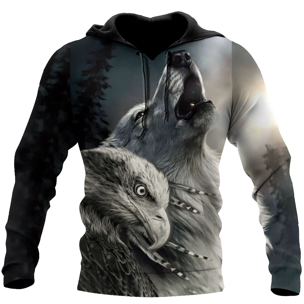 

2021 New Autumn Deluxe Fashion Men Hoodies 3D All Over Animals Wolf Sweatshirt/Hoodie Unisex Casual pullover Streetwear A-1