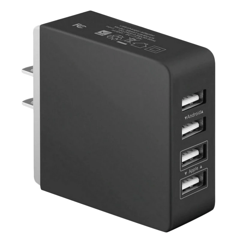 Usb смарт-зарядное устройство, 4 порта, несколько настенных адаптеров, устройство для мобильного телефона, быстрая зарядка для Iphone и Android мобильных телефонов, США
