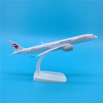 

20cm Eastern Airlines Passenger A350-900 Aircraft Model Decoration Eastern Airlines Airbus Airways Model Airplane Stand Souvenir