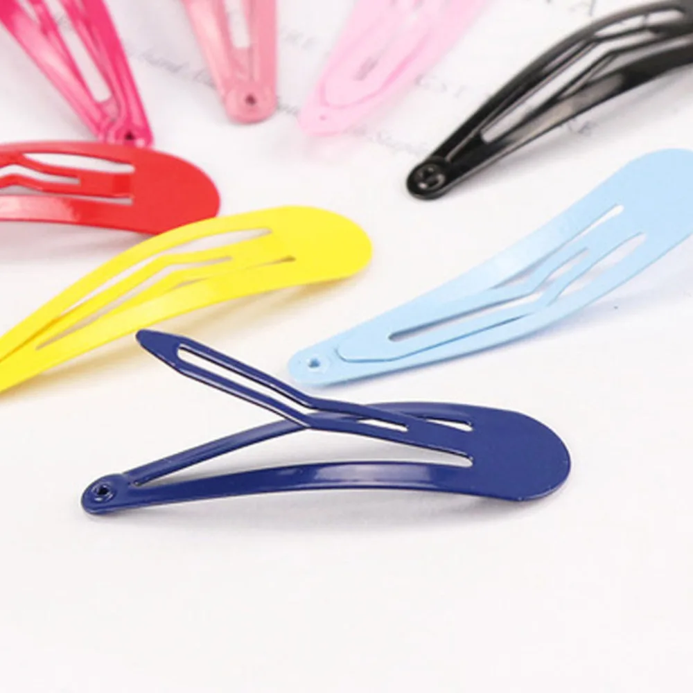 Description Picture 2 of item5Pcs/Set 2 Inch Girl Clips Snap Hair Clips No Slip Metal Hair Clip Barrettes for Baby Girls Toddlers Kids Women Accessories 2