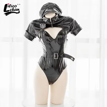 

Sexy Pu Leather Female Cop Police Officer Cosplay Costumes Policewomen Uniform Halloween Adult Women Police Cosplay Fancy Dress