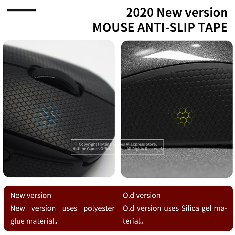 Hotline Games Mouse Anti-Slip Tape for Glorious MODEL O Mouse Sweat Resistant Pads Mouse Side Anti-Slip Stickers Mouse Skates