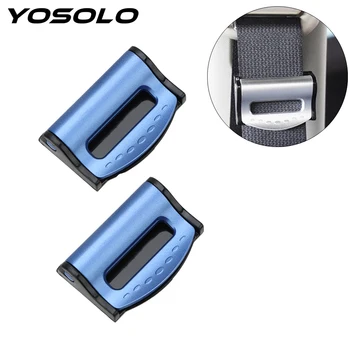 

YOSOLO 1 Pair Adjustable Car Safety Belt Clip Clamp Seat Belts Stopper Buckle Car Seat Belt Clip Car-styling