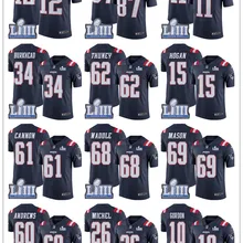 12 Том Брэди 87 Роба гронковски Джерси Новые Патриоты 11 Джулиан Edelman 10 Джош Гордон супер чаша LIII 15 Hogan Харрисон