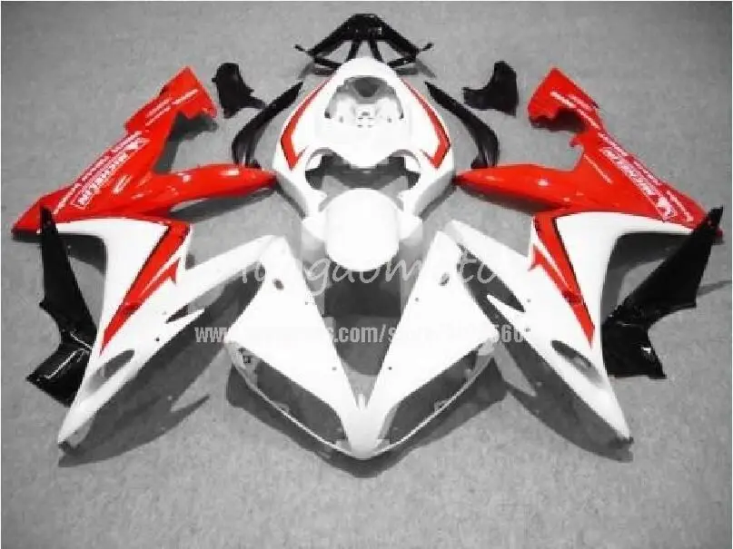 ABS белого и красного цвета для литья под давлением обтекатель наборы YAMAHA YZFR1 04 05 06