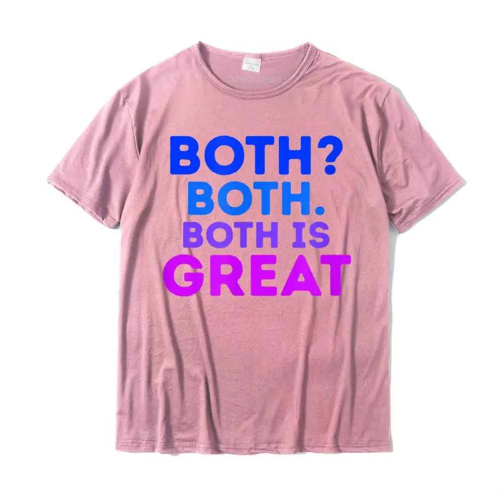 Tops & Tees Camisa Tops Shirts Summer/Fall Special Funny Short Sleeve 100% Cotton Crew Neck Men T-shirts Funny Both Both. Both Is Great Funny Bisexual Equality Humor Gift T-Shirt__MZ22804 pink