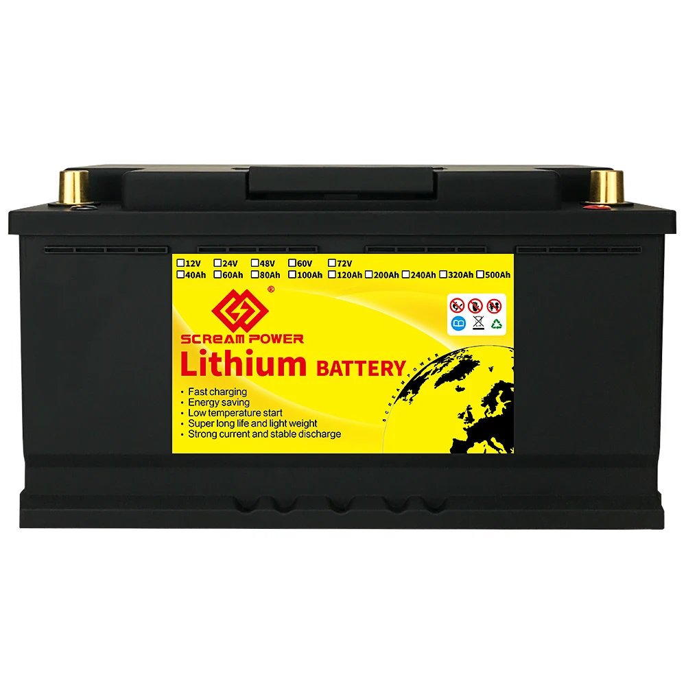 

36V 40 60 80 100Ah 120Ah LFP LiFePO4 Battery Deep Cycle Lithium Iron Phosphate For RV Campers Off-Road Off-grid Solar Storage
