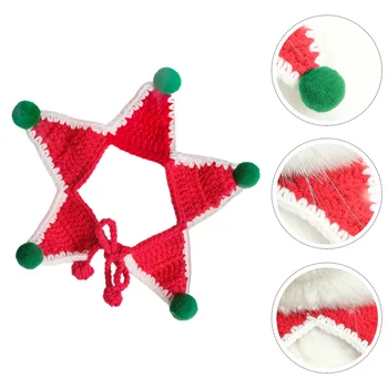 

1Pc Christmas Pet Collar Adorable Christmas Cat Bib Pet Scarf for Party