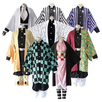 

Anime Kimetsu No Yaiba Demon Slayer Halloween Cosplay Costume Kamado Tanjirou Nezuko Agatsuma Zenitsu Tomioka Kimetsu No Yaiba