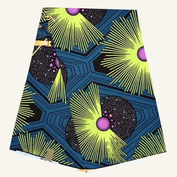 

latest leaf African Wax Print Fabric High Quality African nigeria ankara Real Wax Sewing Fabric