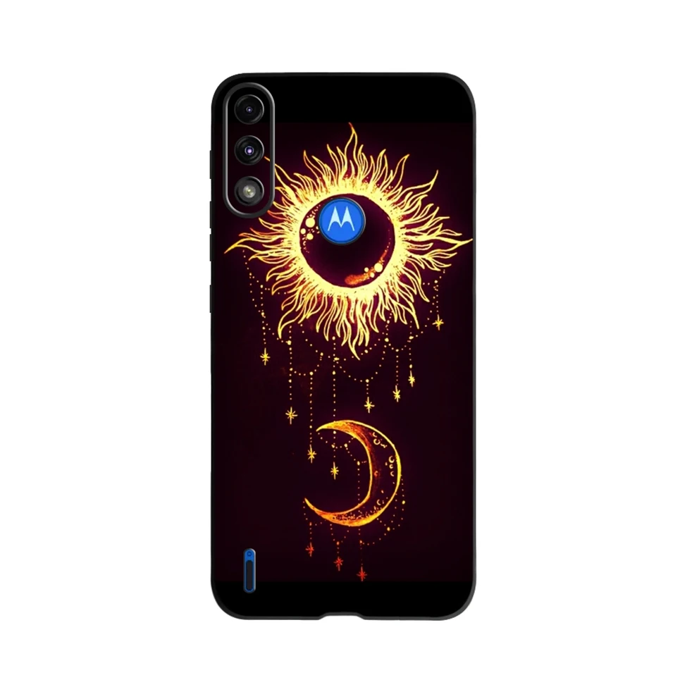 For Moto E7 Power Case TPU Soft Fashion Silicone Bumper for Motorola Moto E7i Power E7 4G Phone Case E7Power E 7i 7 Cover Flower leather phone wallet