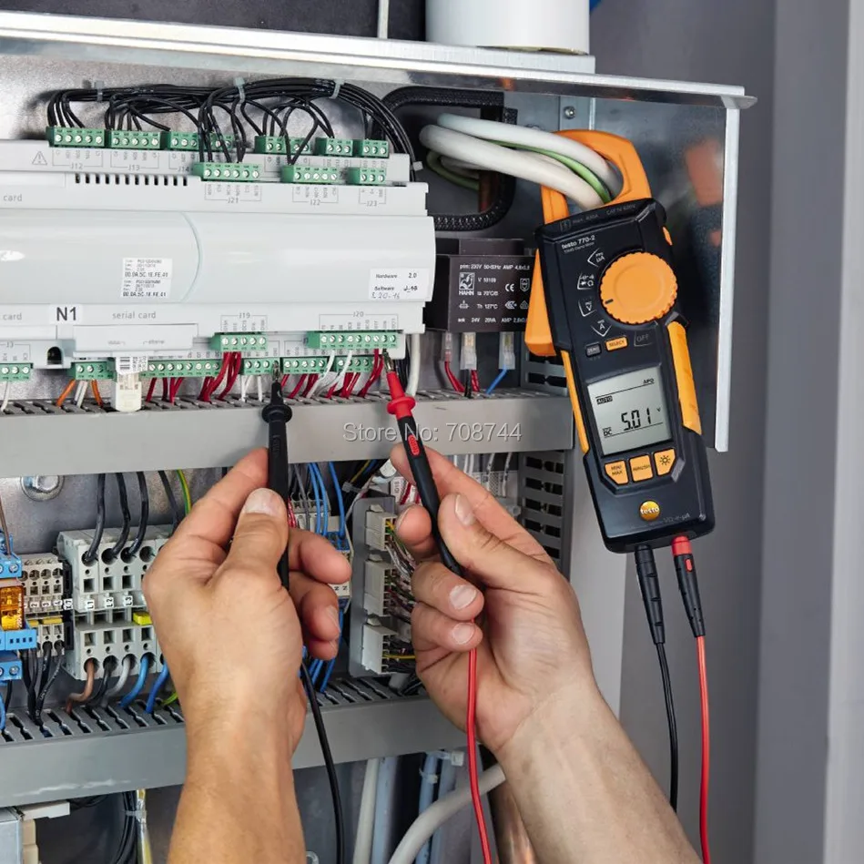 Testo 770-2 клещи 0590 7702 Авто AC/DC и большой двухлинейный дисплей
