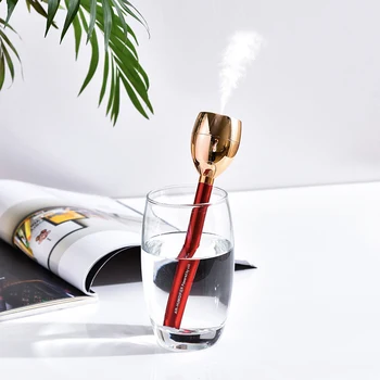 

Fine Design Silver Aluminum Diffuser Usb-Powered Portable Humidifier