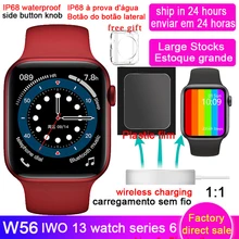 Iwo 13 w56 relógio inteligente dos homens das mulheres apoio bluetooth chamada medição 40 + rostos smartwatch para ios android telefone dropshipping