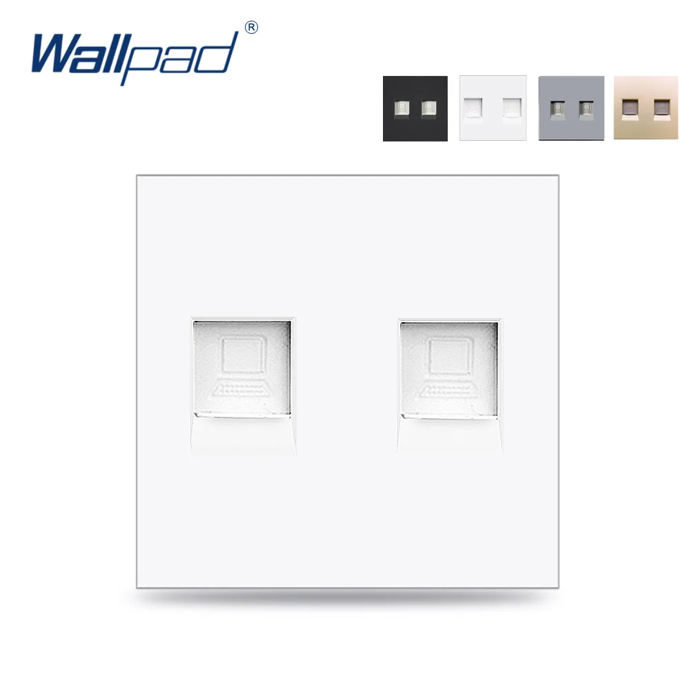 Wallpad Double DATA 2 порта RJ45 функциональная клавиша розетки для модуля всего 52*52 мм |