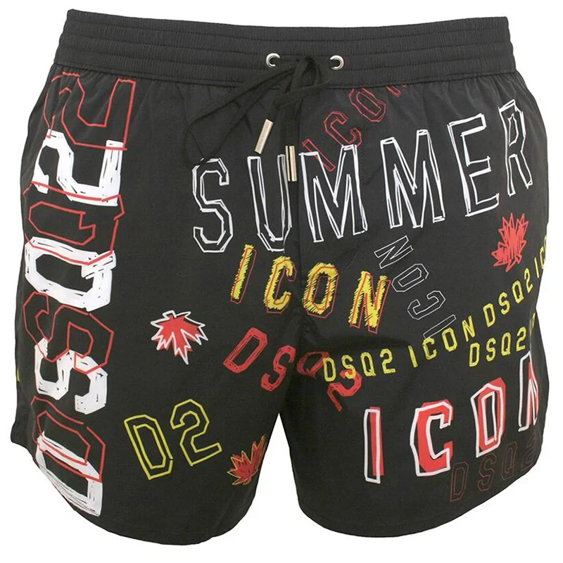 Disquared2- DSQ2 la última moda de la marca 3D de poliéster de impresión de secado rápido short playa surf para el verano de 2021