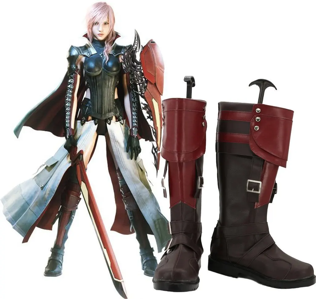 

Lightning Returns: Final Fantasy XIII Lightning Cosplay Shoes Boots Custom Made