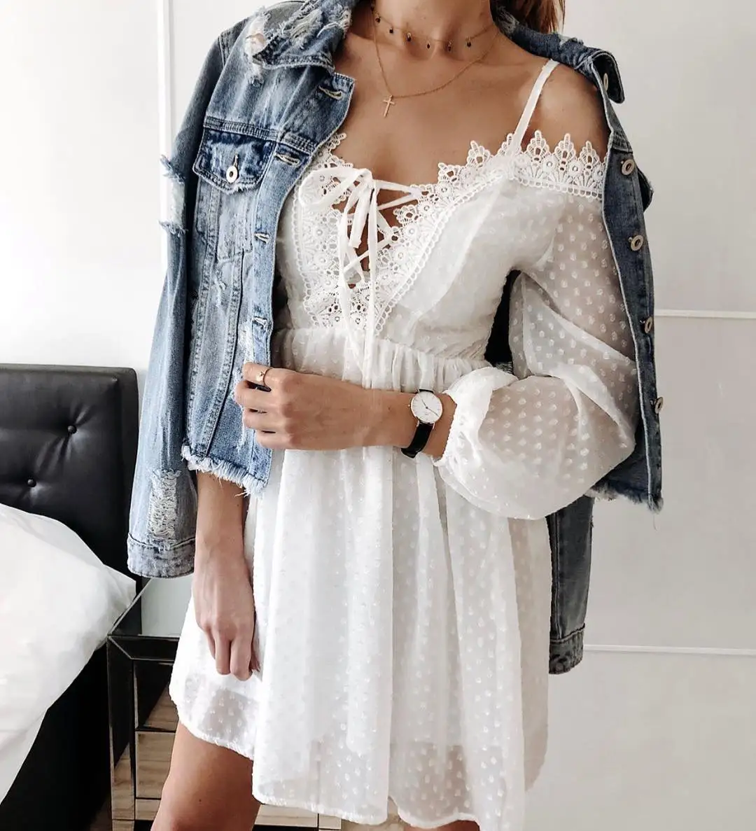 Elegant White Lace Strapless Strap Dress Women Bandage Sexy Sweet Hollow Out Mini Dress Fall Summer Beach Fairy Dress Vestidos Elegant White Lace Strapless Strap Dress Women Bandage Sexy Sweet Hollow Out Mini Dress Fall Summer Beach Fairy Dress Vestidos