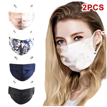 

2pcs Adult Floral Face Mask Comfortable Breathable Masks mondmasker maseczka Washable facemask mascherine lavabili Face Cover