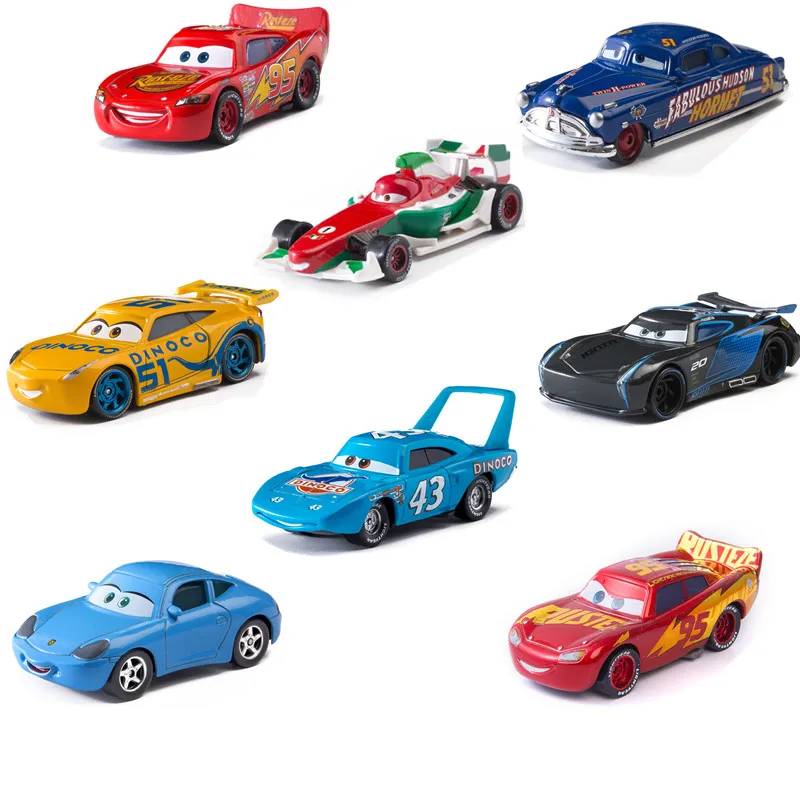 

Disney Pixar Cars 2 3 Lightning McQueen Mater Jackson Storm Ramirez 1:55 Diecast Vehicle Metal Kid Toys Gift