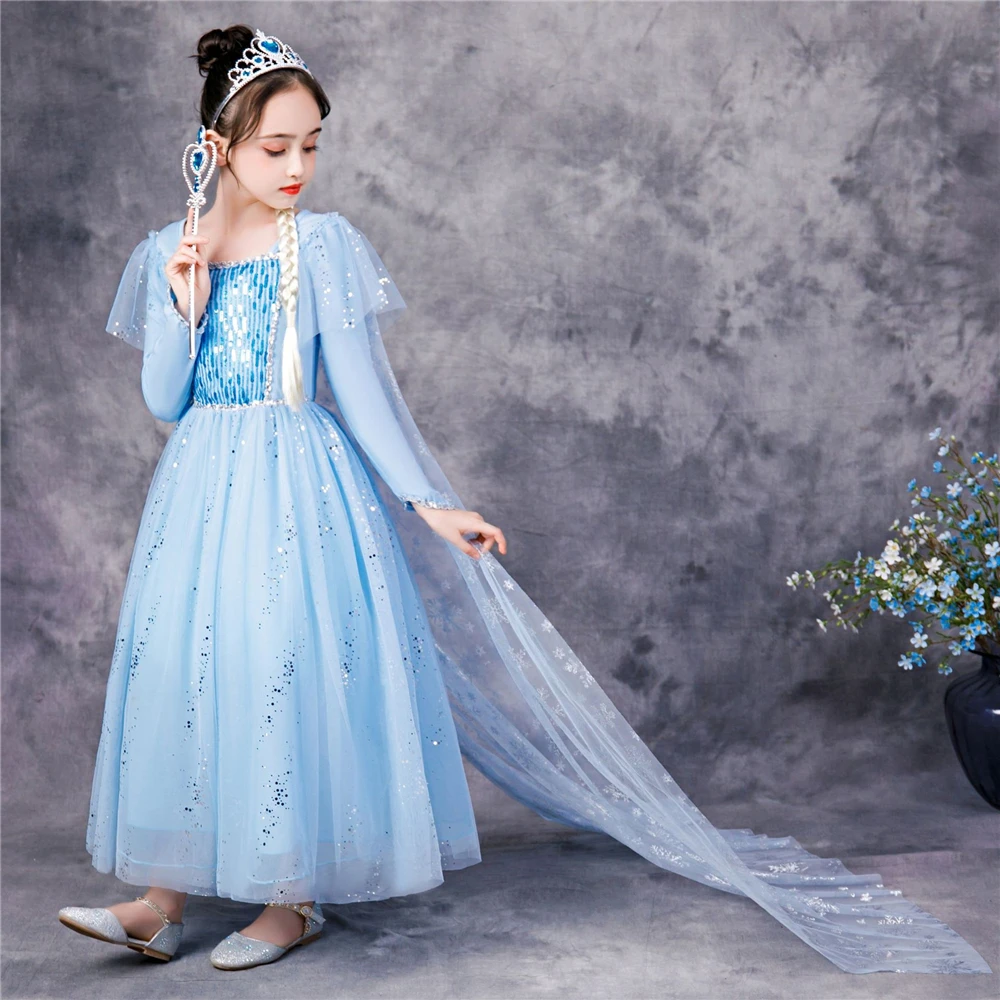 Fancydresswale Elsa frozen princess pageant full sleeve Birthday dress –  fancydresswale.com