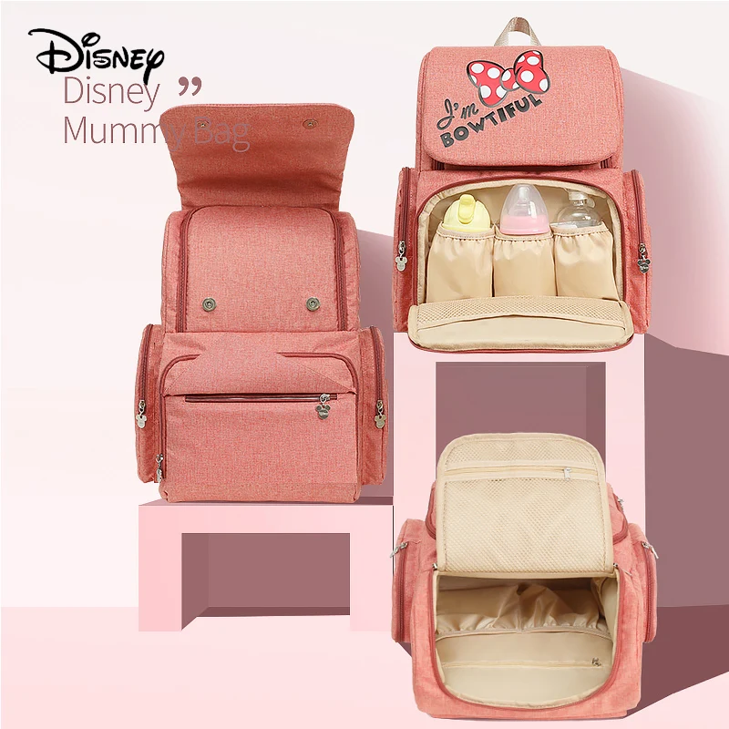 Сумка для подгузников Disney с Usb Микки Маусом многофункциональная сумка на молнии