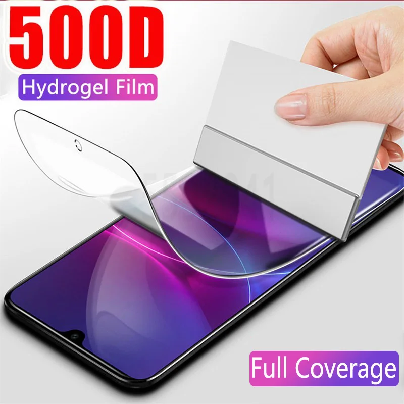 

500D Full Cover Hydrogel Film Screen Protector For Samsung Galaxy A51 A71 A50 A70 A10 A20 A30 A40 A20E A80 A90 M10 M20 Not Glass