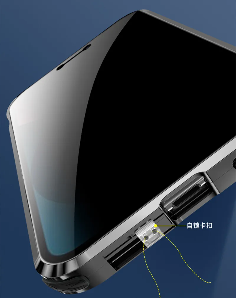 Luxury Metal Bumper Magnetic Flip Case for Apple iPhone 13 Pro Max 12 Alloy Armor Full Temerped Glass Protector Phone Cover