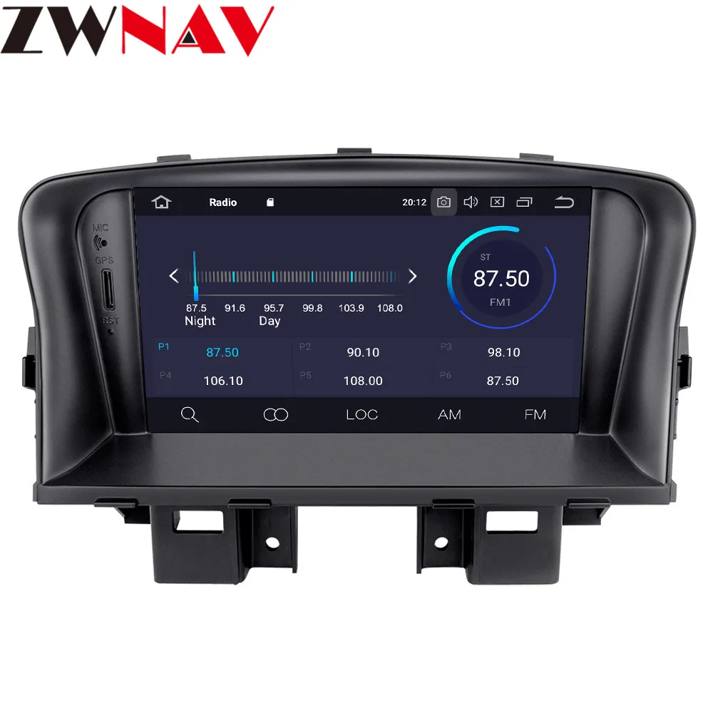 Android 10,0 автомобильный мультимедийный плеер для Chevrolet Cruze 2009-2012 gps Navi 2 din автомобильный аудио стерео радио магнитофон головное устройство